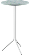 White Poseidon Bar Table